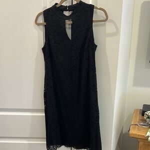 Nine West Elegant Black Lace Dress